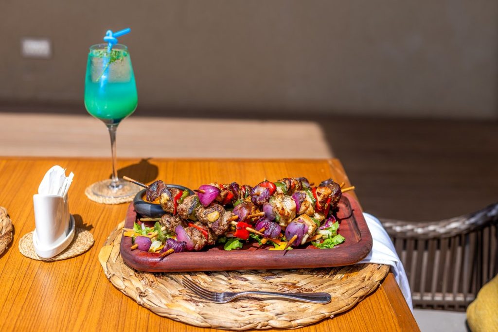 Grilled skewers